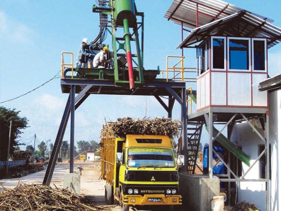 Sugarcane sampling machinery
